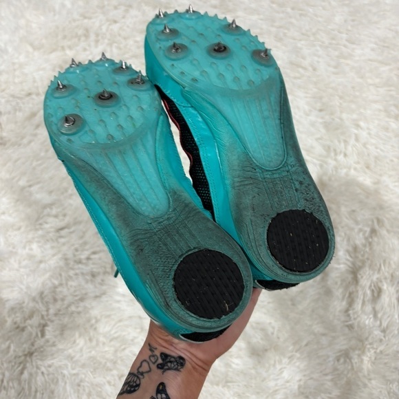 Nike Rival MO Blue Mesh Athletic Running Track Spikes Shoes Women Size 8.5 - Picture 5 of 11